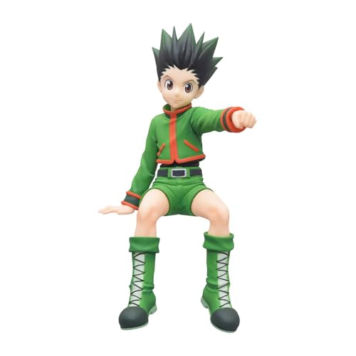 GON FREECSS Figuren-Nudel-Stopper, 12 cm, sitzende Pose, Anime-Figur, Statue, Modell, Kuchendekoration, Desktop-Figur, handgefertigt, Sammlerstück, Geschenke für Fans von Jiumaocleu