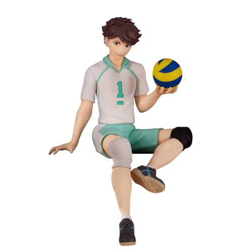 Haikyuu Oikawa Tooru Figure Statue Model, 14cm Sitting Pose Anime Action Figure Sculpture Noodle Stopper, Desktop Figure Handmade Collectible Decoration von Jiumaocleu