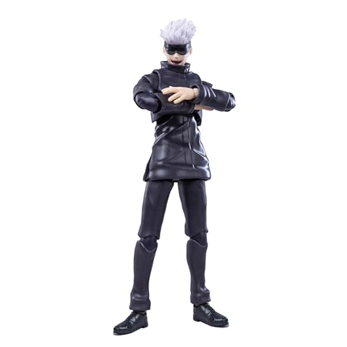 JJK Figur Gojo Satoru Actionfigur - 18cm Anime JJK Action Figur Gesicht Wechselbare Gojo Figur Modell, handgefertigt Sammlerstück Desktop Dekoration von Jiumaocleu