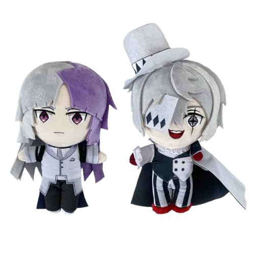 Jiumaocleu 2PCS Bungo Stray Dogs Plush Stuffed Doll Anime BSD Plushies Figure Soft Plush Hug Pillow Cushion Sofa Decoration Xmas Gifts for Kids and Adults von Jiumaocleu