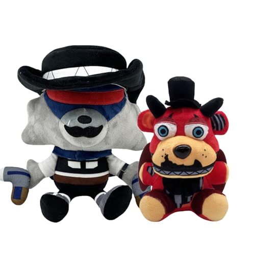 Jiumaocleu 2Pcs Set FNAF Weiche Figur Kissen Fünf Nächte Spiel Figur Kissen Kissen Hause Sofa Dekoration Sammlerstücke Geschenke Für Fans von Jiumaocleu