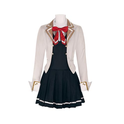 Jiumaocleu Alisa Mikhailova Kujou Cosplay Schuluniform mit Perücke, Anime Alya versteckt manchmal ihre Gefühle in Russisch Cosplay Kostüm Kleid und Mantel Set von Jiumaocleu