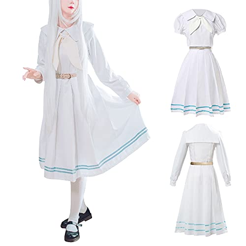 Jiumaocleu Anime Beastars Haru Cosplay Kostüm Mädchen Kleid Kurzarm Kleider Sommer Casual Einfarbig Kleid Niedlich Schuluniform Partykleid für Frauen von Jiumaocleu