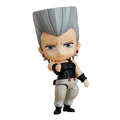 Jiumaocleu Anime Figur Jean Pierre Polnareff Actionfigur Q Ver Clay Man Cartoon Charakter Statue Modell Skulptur Puppe Spielzeug Handgefertigtes Sammlerstück für Junge Mädchen Fans Geschenke von Jiumaocleu