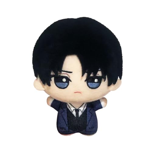 Jiumaocleu Anime-Figur Levi weiche Puppen – Mini-Cartoon-Plüschfigur, Taschenanhänger, Dekoration, Geschenke, 10 cm Jiumaocleu Anime-Figur Levi weiche Puppen – Mini-Cartoon-Plüschfigur, Taschenanhänger, Dekoration, Geschenke, 10 cm von Jiumaocleu