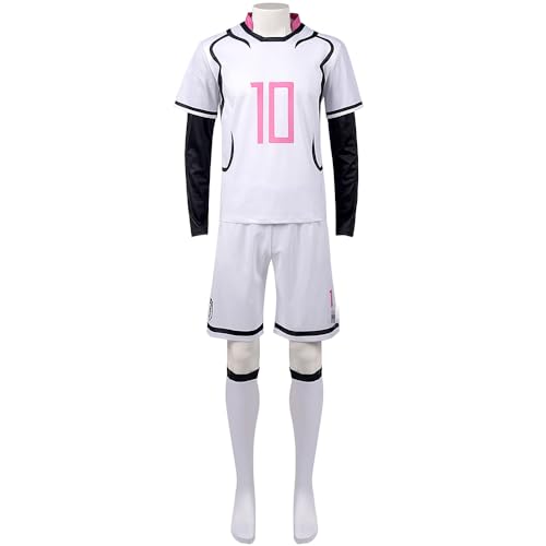 Jiumaocleu Anime Itoshi Sae Cosplay Kostüm, Shidou Ryuusei Jersey/Yukimiya Kenyuu Kostüm Fußball Trikot Trainingsanzüge Uniform Komplettes Set für Rollenspiel Halloween, Itoshi Sae, M Jiumaocleu Anime Itoshi Sae Cosplay Kostüm, Shidou Ryuusei Jersey/Yukimiya Kenyuu Kostüm Fußball Trikot Trainingsanzüge Uniform Komplettes Set für Rollenspiel Halloween, Itoshi Sae, M von Jiumaocleu