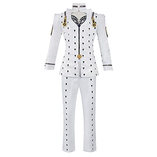 Jiumaocleu Anime JJBA Bruno Buccellati Cosplay-Kostüm, Outfits mit Perücke, komplettes Set von Verkleidungsuniform für Halloween-Party von Jiumaocleu