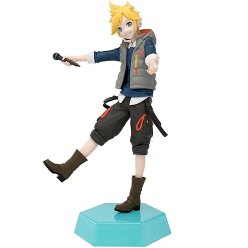 Jiumaocleu Anime Kagamine Len Figur Statue 14,5CM PVC Modell Anime Kagamine Len Actionfigur Sammlungen Desktop Dekorationen Geschenke für Fans Jiumaocleu Anime Kagamine Len Figur Statue 14,5CM PVC Modell Anime Kagamine Len Actionfigur Sammlungen Desktop Dekorationen Geschenke für Fans von Jiumaocleu