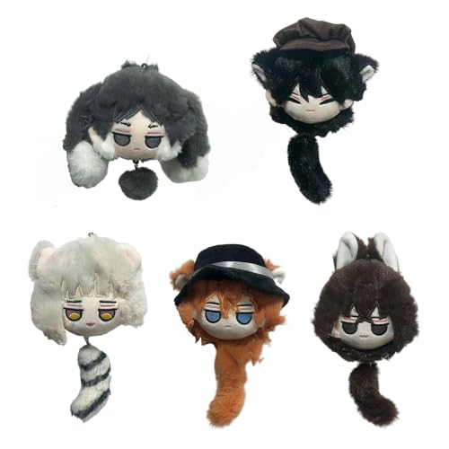 Jiumaocleu Anime Nakahara Chuuya Plüsch BSD weich gefüllte Dazai Osamu Figur Ranpo Edogawa/Nakajima Atsushi Puppen 3D gefüllte Figuren Geschenke für Fans 10 cm Jiumaocleu Anime Nakahara Chuuya Plüsch BSD weich gefüllte Dazai Osamu Figur Ranpo Edogawa/Nakajima Atsushi Puppen 3D gefüllte Figuren Geschenke für Fans 10 cm von Jiumaocleu