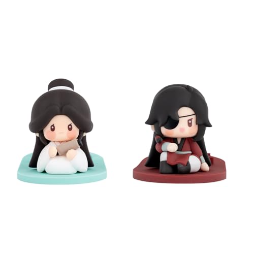 Jiumaocleu Anime Tian Guan Ci Fu Figur Telefonhalter, Xie Lian und Hua Cheng Figur, verstellbarer Ständer, Desktop-Telefonständer, Cartoon-Figur-Modell, Sammlerstück-Dekoration von Jiumaocleu