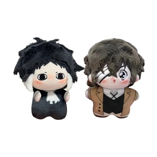 Jiumaocleu Dazai Osamu weiche Figur Akutagawa Ryunosuke Stofffigur Dazai Osamu Puppen zum Aufhängen, Schultaschen-Anhänger, warmes Geschenk, 10 cm, 2 Stück Jiumaocleu Dazai Osamu weiche Figur Akutagawa Ryunosuke Stofffigur Dazai Osamu Puppen zum Aufhängen, Schultaschen-Anhänger, warmes Geschenk, 10 cm, 2 Stück von Jiumaocleu