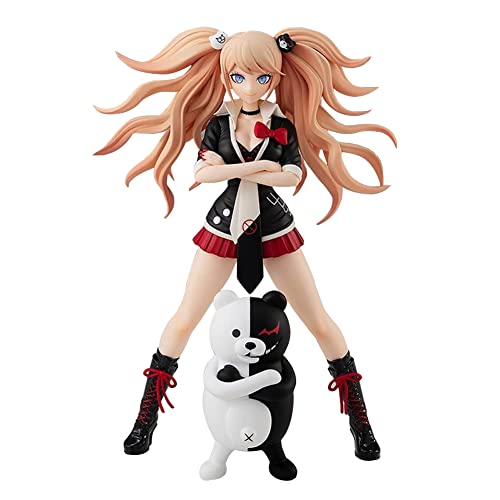 Jiumaocleu Enoshima Junko Figur Statue Modell, 18 cm Anime Actionfigur Stehende Pose Skulptur mit runder Basis, PVC Handgemachte Sammlerstück Display Dekoration von Jiumaocleu