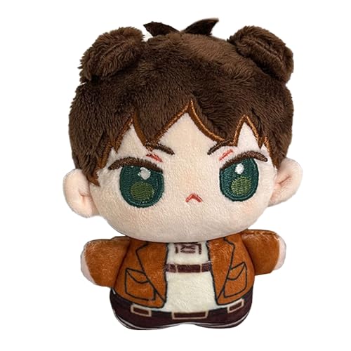 Jiumaocleu Eren Jaeger Plüsch Anime weiche Puppen – Mini-Cartoon-Plüschfigur, Taschenanhänger, Dekoration, Geschenke, 12 cm Jiumaocleu Eren Jaeger Plüsch Anime weiche Puppen – Mini-Cartoon-Plüschfigur, Taschenanhänger, Dekoration, Geschenke, 12 cm von Jiumaocleu