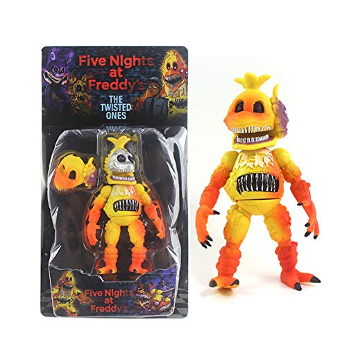 Jiumaocleu Five Nights Game Figur FNAF Actionfigur leuchtender Bär Foxy Sister Location Funtime Horror Figur Modell Handgefertigtes Sammlerstück Geschenke für Kinder von Jiumaocleu