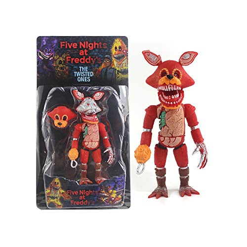 Jiumaocleu Five Nights Game Figur FNAF Actionfigur leuchtender Bär Foxy Sister Location Funtime Horror Figur Modell Handgefertigtes Sammlerstück Geschenke für Kinder von Jiumaocleu