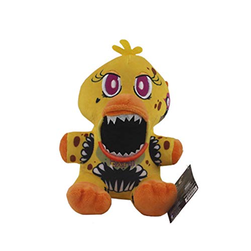 Jiumaocleu Five Nights Game Plüschfigur für Schwester, Foxy Figuren, Plüschfiguren, Fnaf Plüsch, Weihnachten, Neujahr, Geburtstagsgeschenk, 18 cm von Jiumaocleu