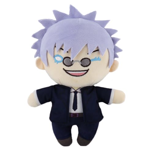 Jiumaocleu Gojo Satoru Weiche Figur Geto Suguru Wurfkissen Anime JJK Weiche Figur Schultasche Geldbörse Anhänger Charm Mini Umarmungskissen Sammlerstück Dekoration Geschenke von Jiumaocleu