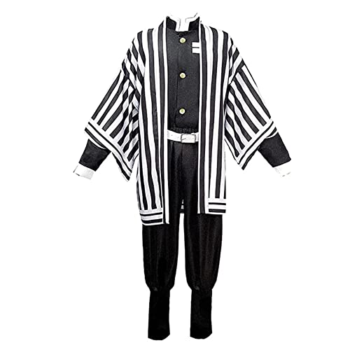 Jiumaocleu Iguro Obanai Cosplay-Kostüm, Outfit, Anmie, Cosplay, Herren, Umhang, Jacke, Rolle, Cosplay, komplettes Kostüm-Set für Halloween, Karneval, Party von Jiumaocleu