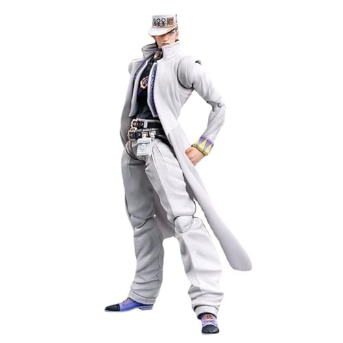 Jiumaocleu Kujo Jotaro Actionfigur Statue - 15 cm Anime Figur Modell Spielzeugset mit Zubehör | Gesicht veränderbar | Gelenk beweglich | PVC Handgefertigte Desktop-Dekoration Geburtstagsgeschenke Jiumaocleu Kujo Jotaro Actionfigur Statue - 15 cm Anime Figur Modell Spielzeugset mit Zubehör | Gesicht veränderbar | Gelenk beweglich | PVC Handgefertigte Desktop-Dekoration Geburtstagsgeschenke von Jiumaocleu