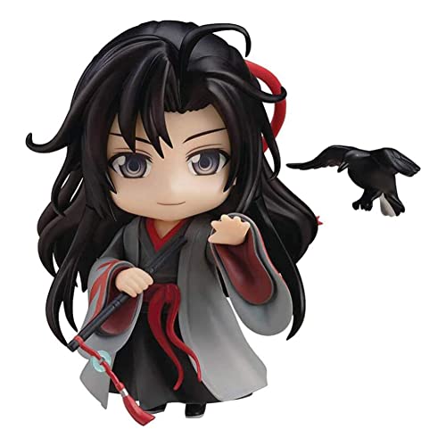 Jiumaocleu Mo Dao Zu Shi Figur Yi Ling Lao Zu Figur, 10cm Mini Anime LAN Wangji Actionfigur Statue Modell mit Zubehör, Desktop Dekoration Handgefertigte Sammlerstücke Geschenke von Jiumaocleu