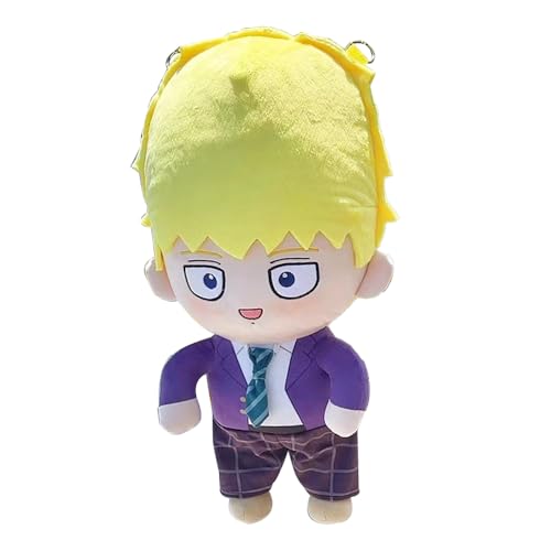 Jiumaocleu Mob Psycho 100 weiche Figur Tasche, 46cm Großformat Hanazawa Teruki Figur werfen Kissen Mob Kuscheltier Kissen Home Sofa Kissen Dekoration von Jiumaocleu