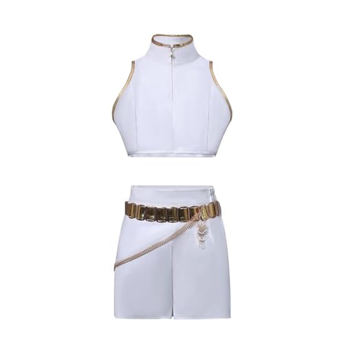 Jiumaocleu Rumi Cosplay Kostüm Mira Outfit Anime Zoey/Mira Cosplay mit Perücke Damen Tops Rock Rollenspiel Uniform Komplettes Set Bühnenaufführung Uniform für Halloween Jiumaocleu Rumi Cosplay Kostüm Mira Outfit Anime Zoey/Mira Cosplay mit Perücke Damen Tops Rock Rollenspiel Uniform Komplettes Set Bühnenaufführung Uniform für Halloween von Jiumaocleu