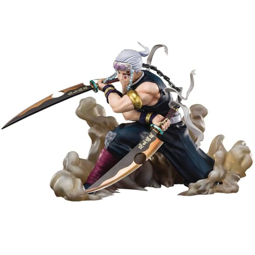 Jiumaocleu Uzui Tengen Figur 14CM Hocke Modell PVC Kampfmodell Version Anime Figur Statue Sammlerstücke Geschenke für Fans von Jiumaocleu