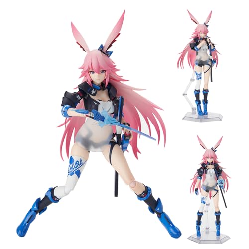 Jiumaocleu Yae Actionfigur 1/8 Komplette Anime Figur Modell, Gesicht veränderbar, Joint Movable, 2024 Neue Spielfigur Sammlerstück Desktop Dekoration mit Zubehör von Jiumaocleu