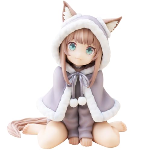 Kinako Figur Statue Modell, 15 cm Anime Noodles Stopper Figur Kniende Pose Kinako Actionfigur Handgemachte Sammlerstück Desktop Dekoration für Fans von Jiumaocleu