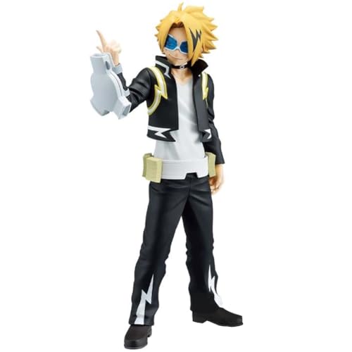 MHA Figure Denki Kaminari Statue, 17cm Standing Pose Anime Action Figure Hero Kaminari Denki Model, Handmade Collectible Desktop Figure Decoration for Fans von Jiumaocleu