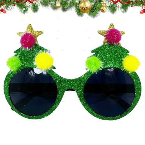 Jlkegfdf Art The Clown Weihnachtsbaum-Brille, Weihnachtsbaum-Brille, Kostüm für Gastgeschenke, Ornamente von Jlkegfdf