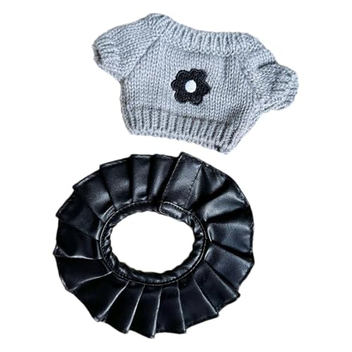 20cm Plüsch Puppenkleidung Kleid,Puppenkleidung | Geblümte Pullover-Oberteile für 7-Zoll-Puppen, niedliche Kinder-Puppenrock-Outfits,Kuschelpuppenkostüme, Kuschelpuppenkostüme, Puppenoutfits für klein von Jlobnyiun