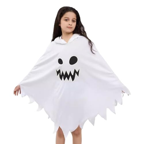 Albtraumkostüm, Unisex-Geisterkostüm für Kinder, gruseliges Geisterkleid Mitternachtskostüm, langlebiges Geisterkostüm Geisterkleid – Mädchenkostüm für Halloween, Weihnachten, Neujahr, Ostern von Jlobnyiun