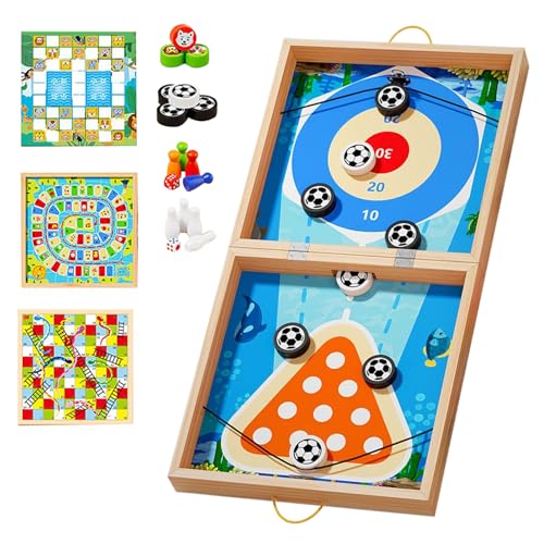 Brettspiele-Schreibtischspielzeug, Holz 7-in-1 Interaktives Hockeyspiel | Bildungsmulti-Play-Set für Kindergärtner, Kinder im Vorschulen im Indoor-Spaß, Heimreise-Tabletop-Aktivitäten, Famil Brettspiele-Schreibtischspielzeug, Holz 7-in-1 Interaktives Hockeyspiel | Bildungsmulti-Play-Set für Kindergärtner, Kinder im Vorschulen im Indoor-Spaß, Heimreise-Tabletop-Aktivitäten, Famil von Jlobnyiun