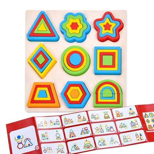 Holzformen Puzzle | Steckspiel Mit Geometrischen Formen | Motorikwürfel Für Lernspiele | Kinder Kindergarten Vorschule Mädchen Holzformen Puzzle | Steckspiel Mit Geometrischen Formen | Motorikwürfel Für Lernspiele | Kinder Kindergarten Vorschule Mädchen von Jlobnyiun
