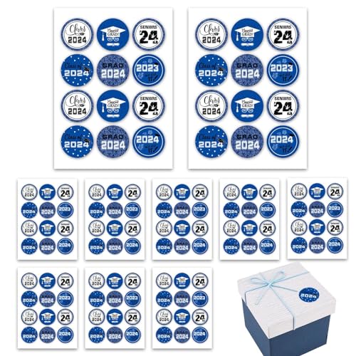 Jlobnyiun Abschluss-Wasserflaschenetiketten, Abschlussaufkleber, Abschlussfeier-Dekorationen | Selbstklebende Aufkleber für die Uni, Siegeletiketten für Partygeschenke, wasserfest für Laptop, von Jlobnyiun