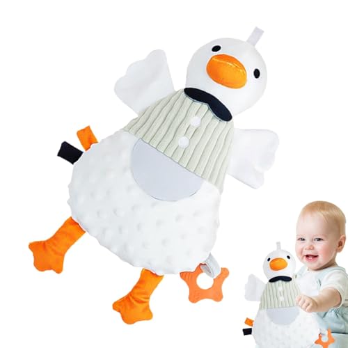 Jlobnyiun Baby Schwan Plüschtier, beruhigende Ente für Babys | Niedliche beruhigende Ente Plüschpuppe - Sleep Soathers, Swan Wminging Kissen, Soft Capting for Babies Girls Boys von Jlobnyiun