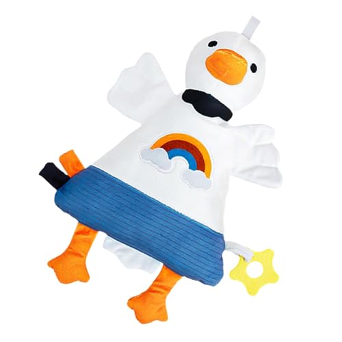 Jlobnyiun Baby Swan Hand Puppet, Swan Hand Puppet Toy – Hand aus beruhigendem Entenplüsch | Sleep Soathers, Wminging Kissen, Soft Capting for Babies Girls Boys von Jlobnyiun