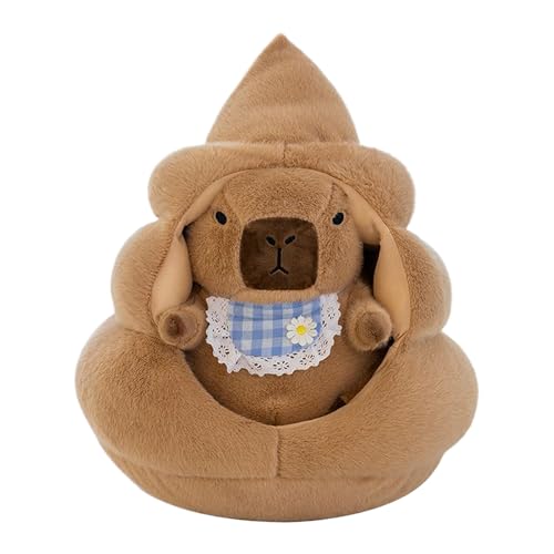 Jlobnyiun Capibara Plüschtier | Süße Capibara Puppe mit | Weiche Plüschpuppe für Geburtstag Weihnachten Dekoration Haus Schlafzimmer Kinderzimmer Jlobnyiun Capibara Plüschtier | Süße Capibara Puppe mit | Weiche Plüschpuppe für Geburtstag Weihnachten Dekoration Haus Schlafzimmer Kinderzimmer von Jlobnyiun