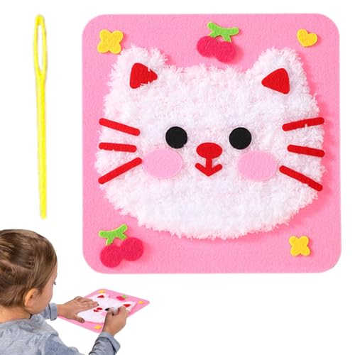 Jlobnyiun Lernspielzeug zum Einfädeln, Sticksets für Anfänger | Interessantes Nähset mit Tierthema, Einfädelspielzeug, pädagogisches Handwerk für Geburtstag Jlobnyiun Lernspielzeug zum Einfädeln, Sticksets für Anfänger | Interessantes Nähset mit Tierthema, Einfädelspielzeug, pädagogisches Handwerk für Geburtstag von Jlobnyiun