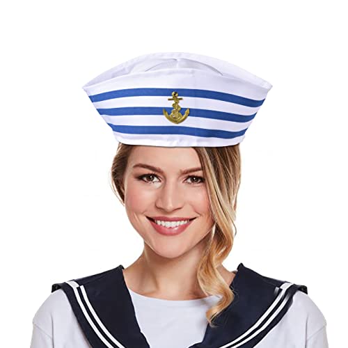 Jlobnyiun Matrosenhüte | Erwachsene Hüte Fancy Navy Hut Matrosen Outfit Damen Herren - für See-Yacht-Partys und Cosplay von Jlobnyiun