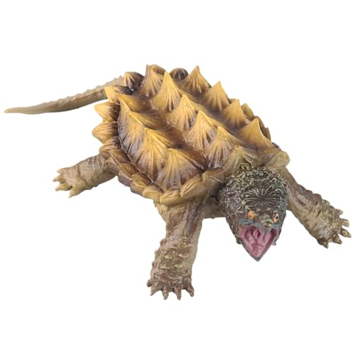 Jlobnyiun Schnappschildkrötenspielzeug, Tiermodelle - Tiermodellfiguren - Realistische kleine Tierfiguren, pädagogische Tierfiguren für Kinder, Partygeschenk-Dekorationsspielzeug von Jlobnyiun