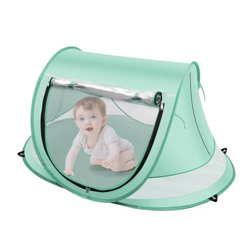Kleinkindkuppel - Baby Pop -up -Unterkunft, kompakter Reiseschatten | Atmungsaktives UV -Schutzspielhaus für Park Yard Pool Beach, einfache Setup Leichte Klapperdach Outdoor Camping Family Pickni Kleinkindkuppel - Baby Pop -up -Unterkunft, kompakter Reiseschatten | Atmungsaktives UV -Schutzspielhaus für Park Yard Pool Beach, einfache Setup Leichte Klapperdach Outdoor Camping Family Pickni von Jlobnyiun