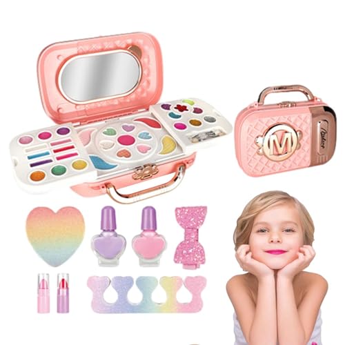 Make-up-Sets für Mädchen | Schönheitskosmetik-Set für Mädchen, Kosmetik-Set für Mädchen und Mädchen ab 3 Jahren von Jlobnyiun