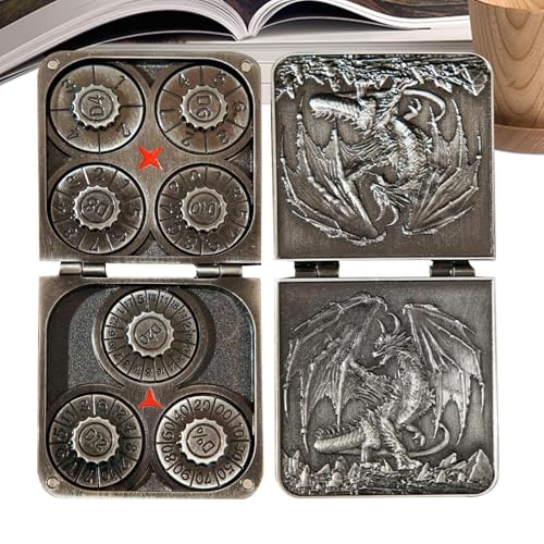 Metallwürfel | Metall Spinner -Würfel -Set -Cosplay -Spielzeug Mit Magnetbox | Pocket Dragons Dice Set | Für Partyabende Urlaubs Geburtstagswochenende Rollenspiele Reise Heimbüro Spieler Erwachsene Fa Metallwürfel | Metall Spinner -Würfel -Set -Cosplay -Spielzeug Mit Magnetbox | Pocket Dragons Dice Set | Für Partyabende Urlaubs Geburtstagswochenende Rollenspiele Reise Heimbüro Spieler Erwachsene Fa von Jlobnyiun