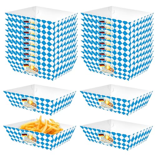 Popcornschachteln aus Papier, Popcornbox Oktoberfest - Rice Krispies Box mit Huhn Oktoberfest Huhn Reis Krispies Thema Deutsch Süßigkeiten Goodie Treat Geschenkboxen Papierbehälter BO von Jlobnyiun