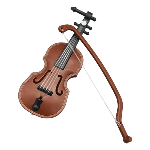 -Geigenspielzeug, kleinste Geige, poliertes -Geigen-Ornament, Musikinstrument-Miniatur für Kinder, Miniatur-Geigen-Musikinstrumente für Heimdekoration, Haus von Joberio