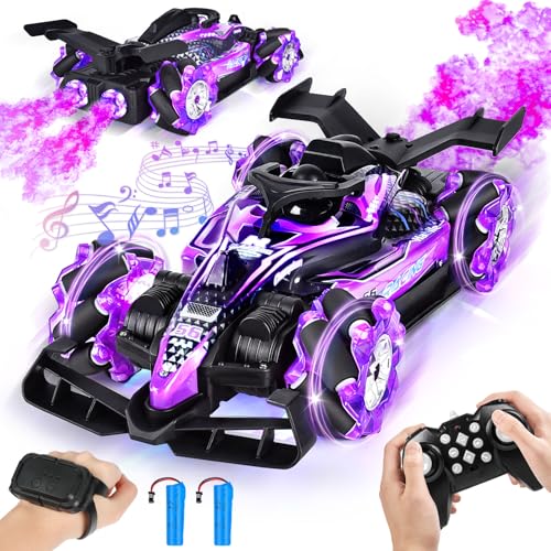 Joellfuner Ferngesteuertes Auto mit Handsteuerung, 14 Kanal Dual Jet RC Auto, 25Km/h Remote Control Car mit Licht und Musik, Geschenke für Erwachsene Oder Kinder ab 6 Jahren (Lila) Joellfuner Ferngesteuertes Auto mit Handsteuerung, 14 Kanal Dual Jet RC Auto, 25Km/h Remote Control Car mit Licht und Musik, Geschenke für Erwachsene Oder Kinder ab 6 Jahren (Lila) von Joellfuner