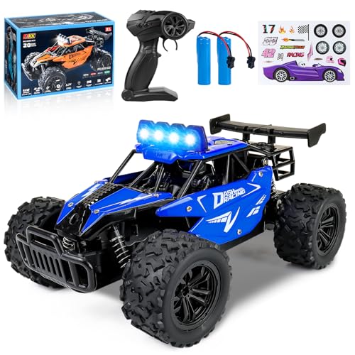 Joellfuner ferngesteuertes Auto, 2.4GHz 1:16 Offroad Monster RC Truck, 2WD 20KM/H RC Auto mit Vierfarbiges LED-Licht, RC Truggy mit Hohe und Niedrige Gänge für Kinder ab 3 Jahre Joellfuner ferngesteuertes Auto, 2.4GHz 1:16 Offroad Monster RC Truck, 2WD 20KM/H RC Auto mit Vierfarbiges LED-Licht, RC Truggy mit Hohe und Niedrige Gänge für Kinder ab 3 Jahre von Joellfuner