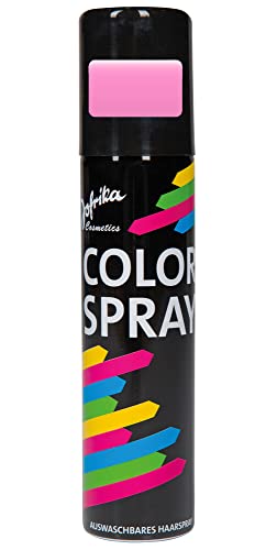 Jofrika Haarspray Farbspray zum temporären Haare färben Color - Rosa - Tolles Spray zum färben der Haare an Karneval oder Mottoparty in praktischer Spraydose von Jofrika